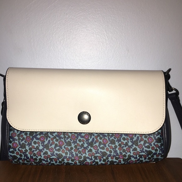 Floral Reversible Crossbody Coach Purse - Picture 1 of 2